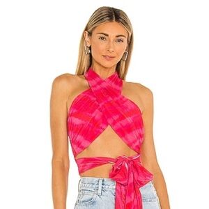 h:ours Rios Wrap Halter Top